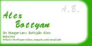 alex bottyan business card